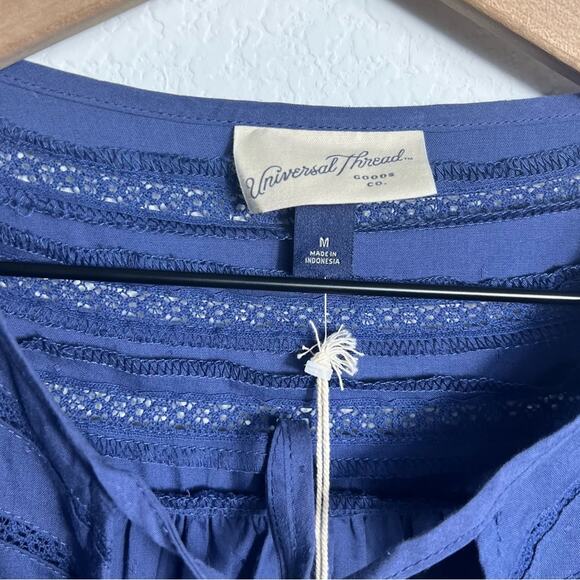 UNIVERSAL THREAD LONG SLEEVE WOMEN BLUE BLOUSE SIZE MEDIUM BRAND NEW - Picture 5 of 5